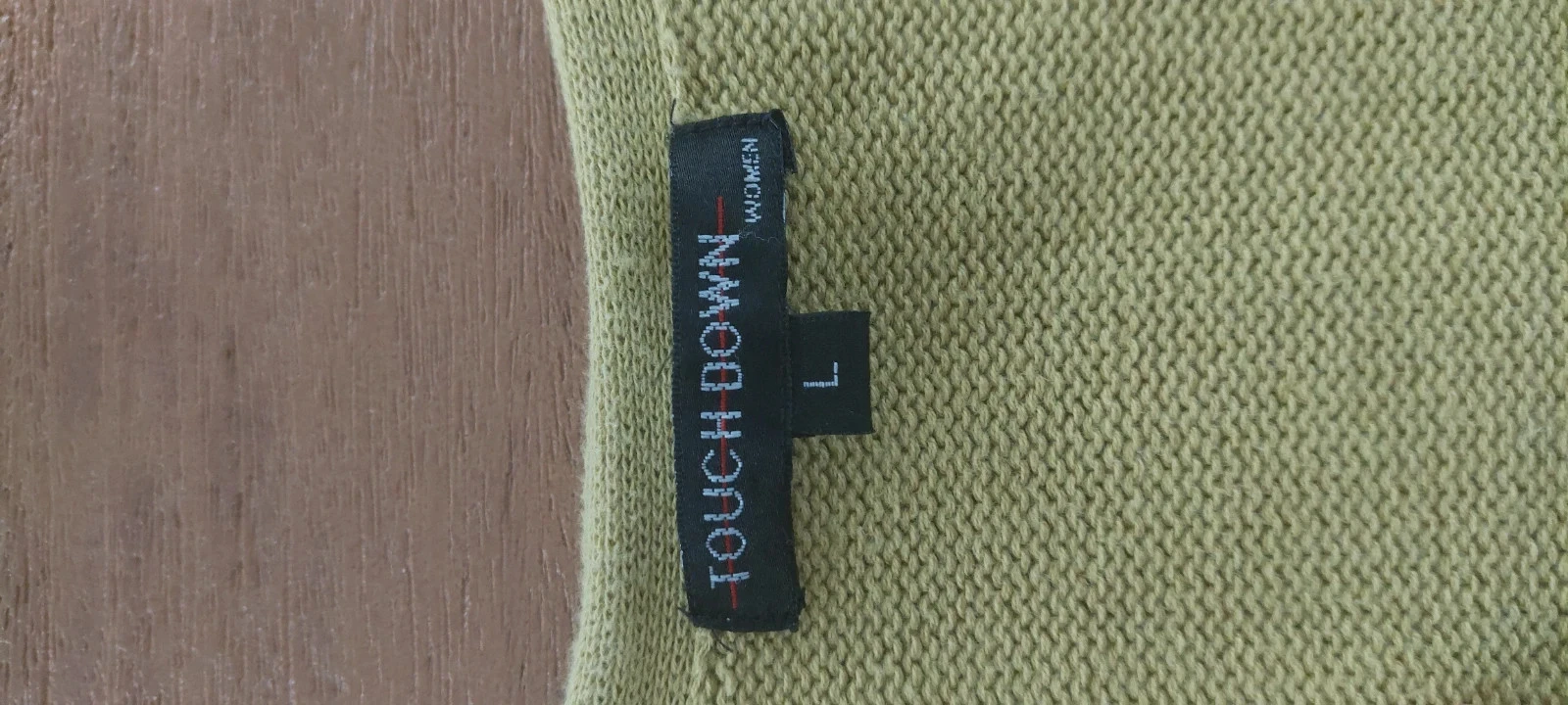 Pull cache-coeur Touch Down vert olive - Taille L – photo 6